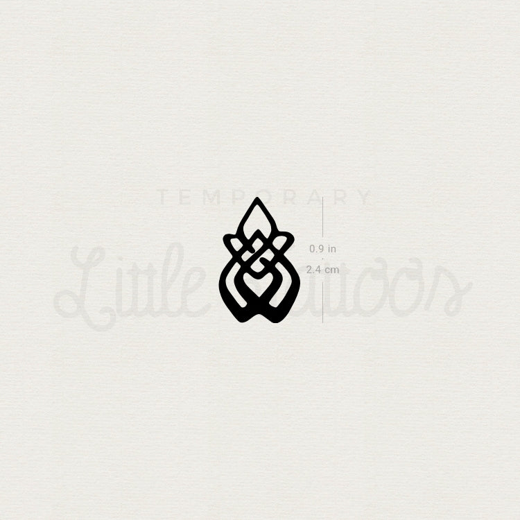 Sexual Assault Survivor Symbol Temporary Tattoo - Set of 3