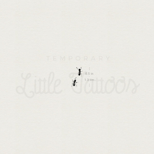 Ant Couple Temporary Tattoo - Set of 3