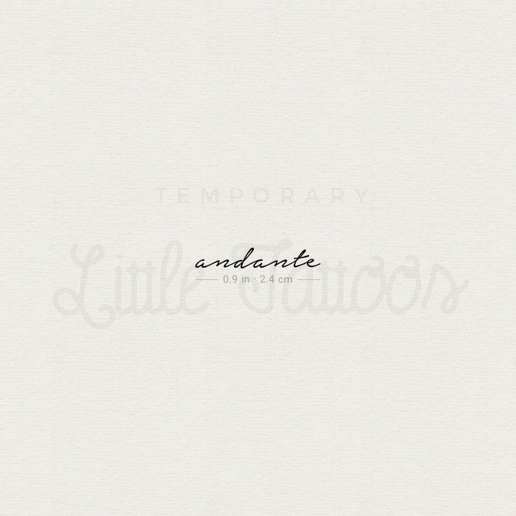 Tatuaje temporal Andante - Juego de 3