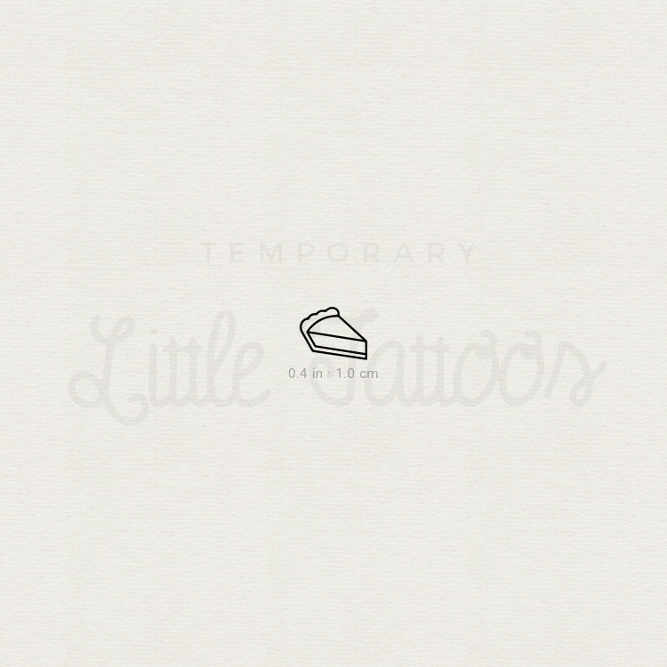 Tatuaje temporal de rebanada de pastelito - Juego de 3
