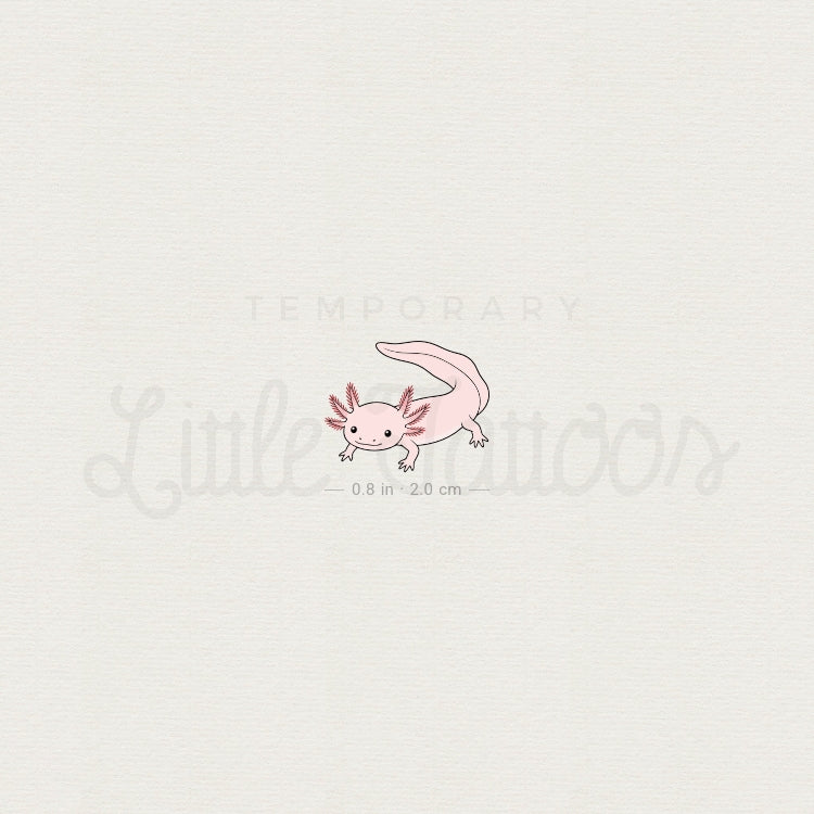 Axolotl Temporary Tattoo - Set of 3
