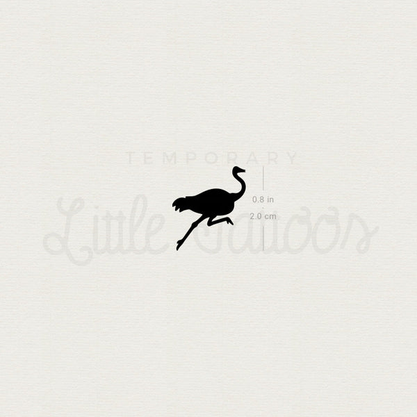 Ostrich Temporary Tattoo - Set of 3