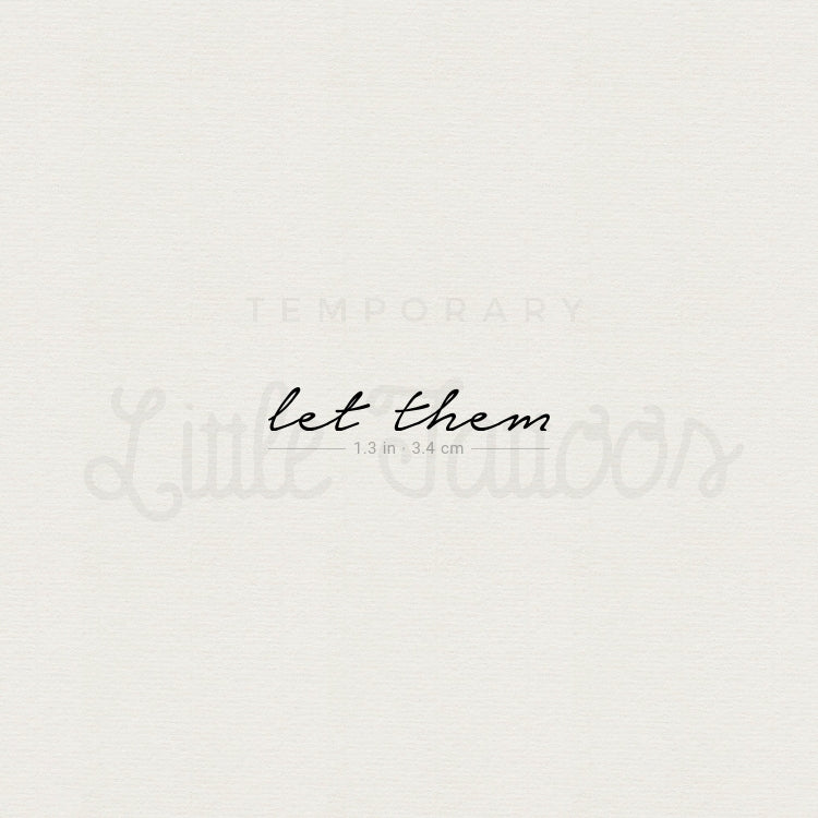 Let Them Temporary Tattoo - Set of 3