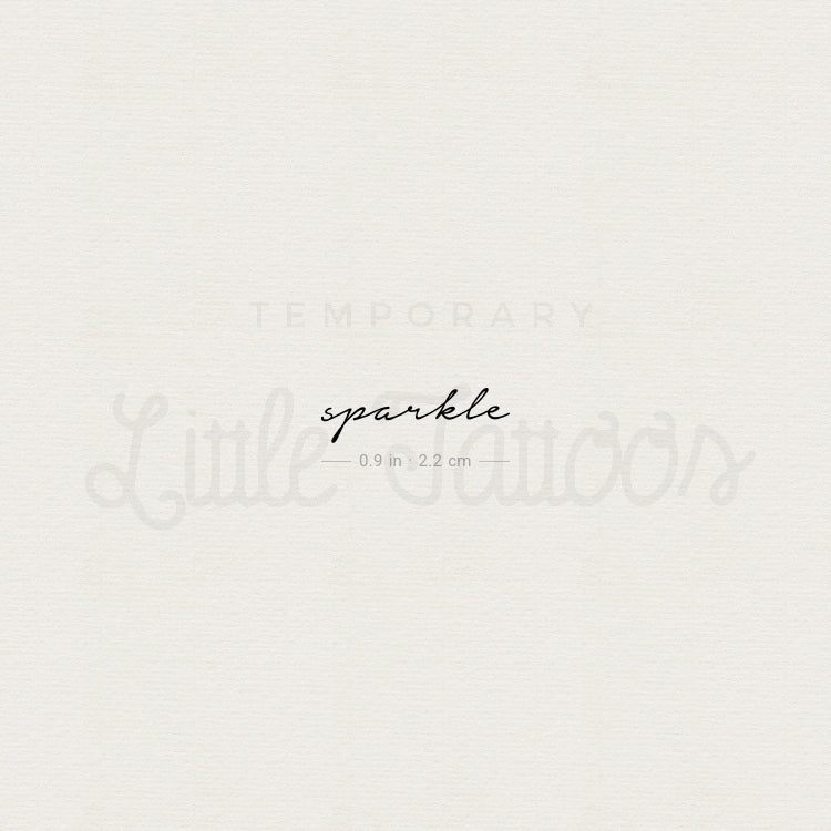 Sparkle Temporary Tattoo - Set of 3