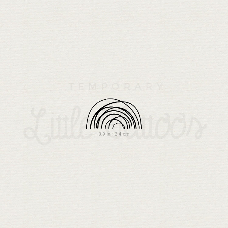 Disorganised Rainbow Temporary Tattoo - Set of 3