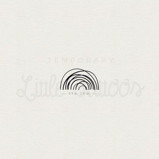 Disorganised Rainbow Temporary Tattoo - Set of 3