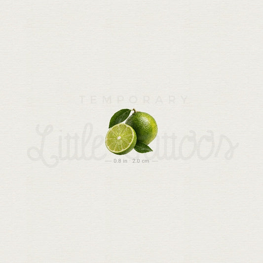 Lime Temporary Tattoo - Set of 3