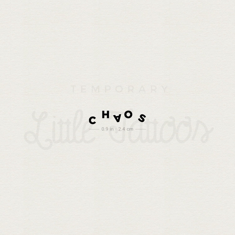 Tatuaje temporal Chaos (juego de 3)