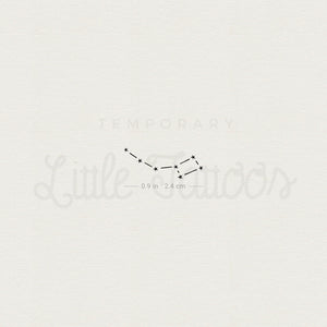 Small Little Dipper Temporary Tattoo - Set of 3