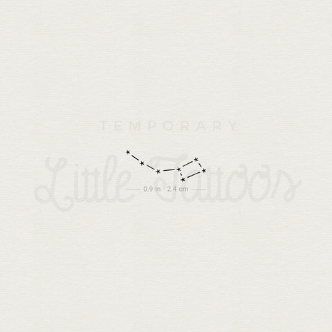 Small Little Dipper Temporary Tattoo - Set of 3