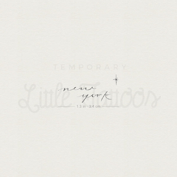 New York By Stefano Mazza Temporary Tattoo - Set of 3