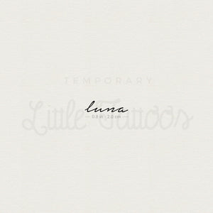 Luna Temporary Tattoo - Set of 3