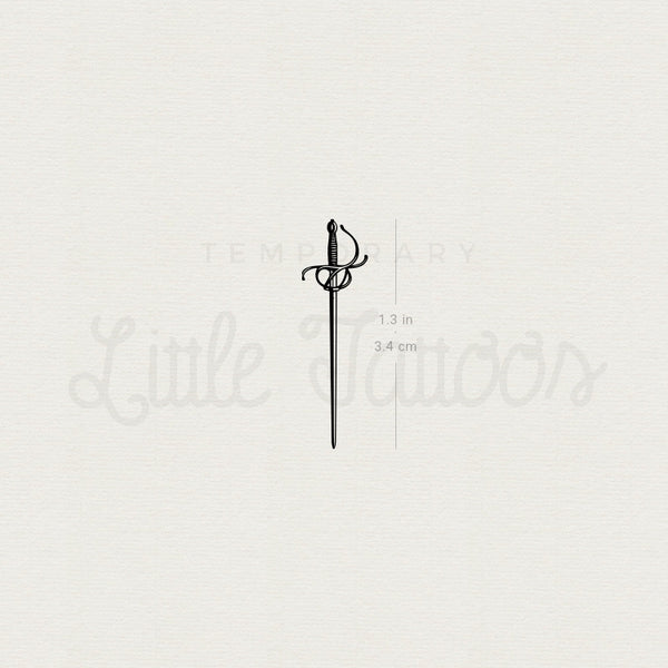Rapier Temporary Tattoo - Set of 3