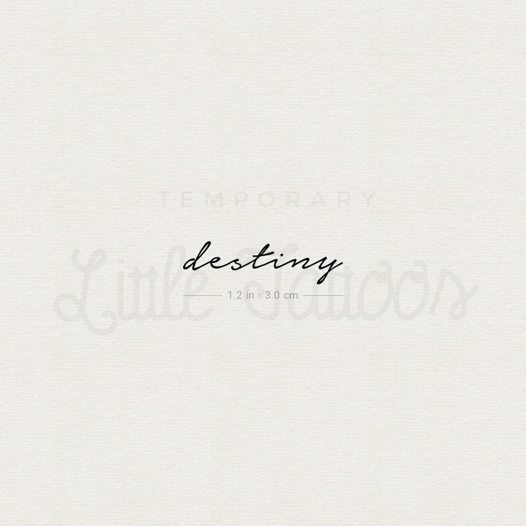 Destiny Temporary Tattoo - Set of 3