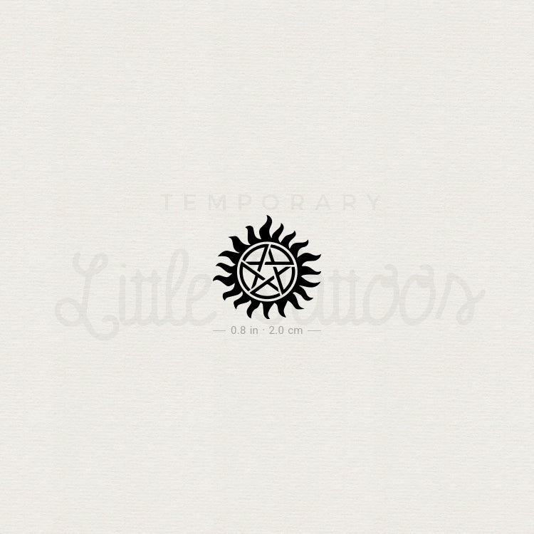 Supernatural Pentacle Temporary Tattoo - Set of 3