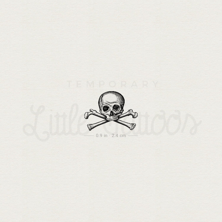 Skull & Bones Temporary Tattoo - Set of 3