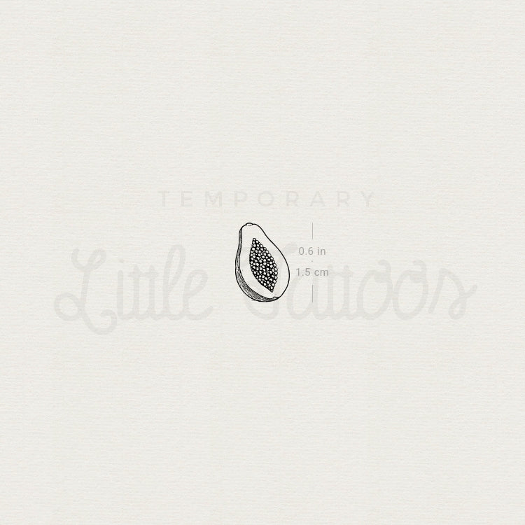 Little Papaya Temporary Tattoo - Set of 3