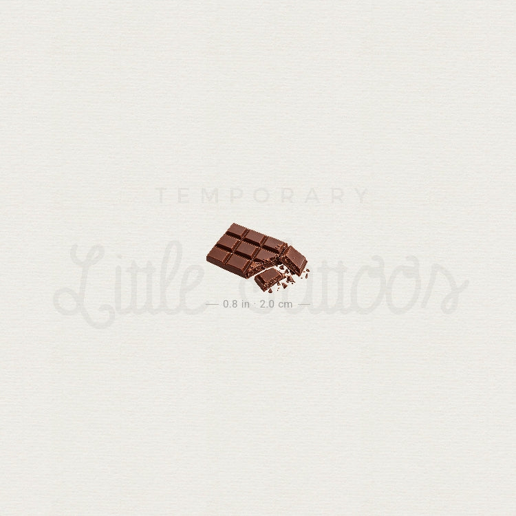 Chocolate Temporary Tattoo - Set of 3