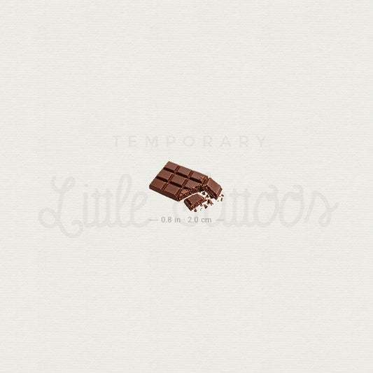 Chocolate Temporary Tattoo - Set of 3