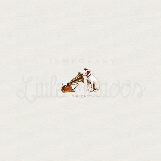 His Master's Voice Temporary Tattoo - Set of 3