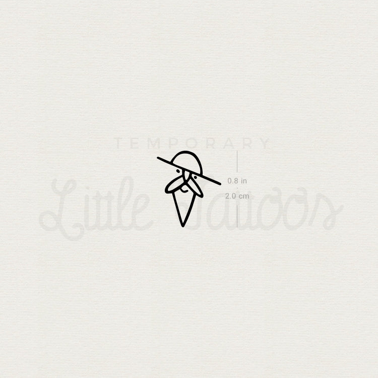 Don Quixote Temporary Tattoo - Set of 3