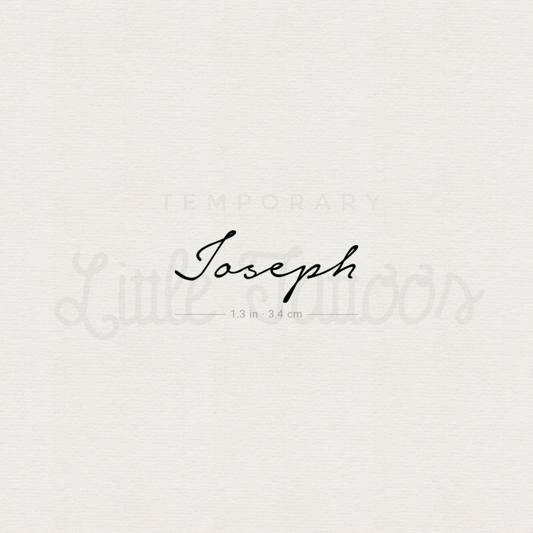 Joseph Temporary Tattoo - Set of 3