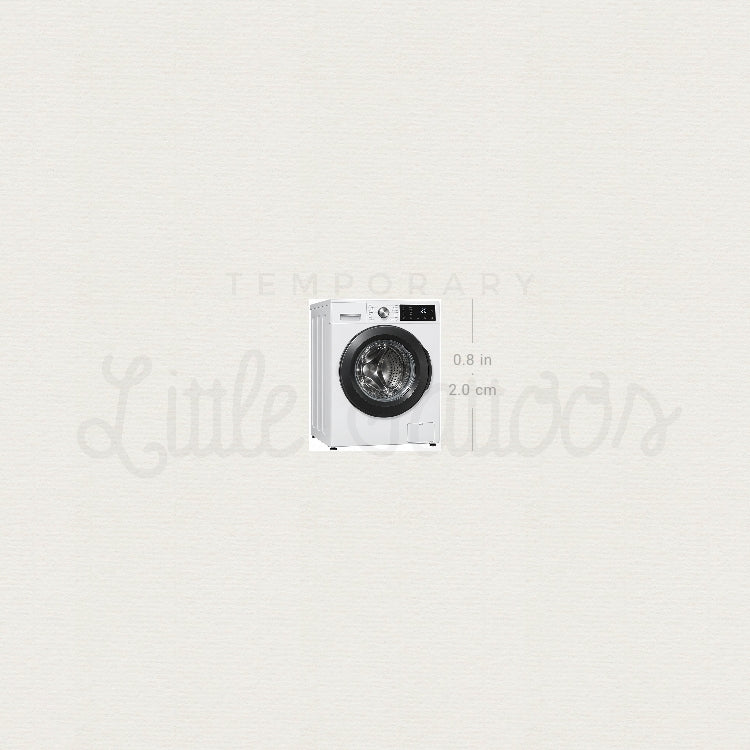 Washing Machine Temporary Tattoo - Set of 3