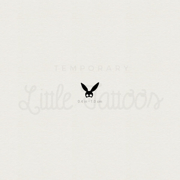 Tiny Bunny Mask Temporary Tattoo - Set of 3