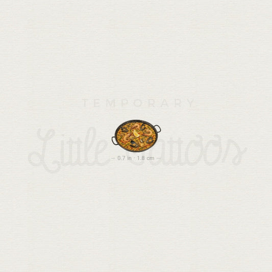 Paella Temporary Tattoo - Set of 3