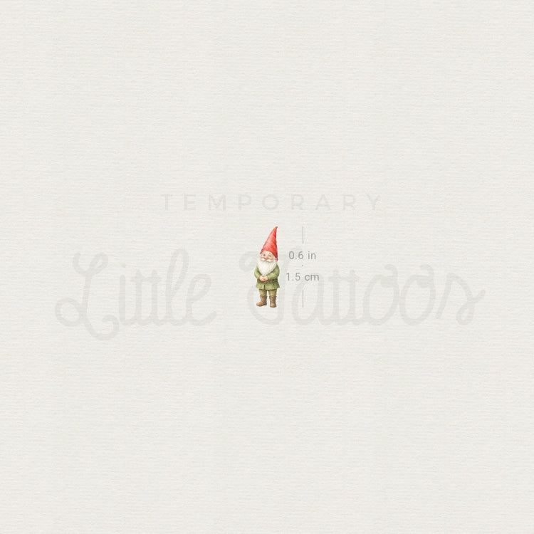 Garden Gnome Temporary Tattoo - Set of 3