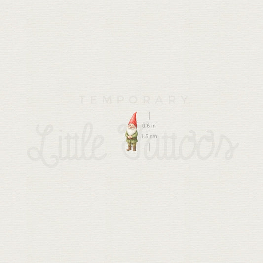 Garden Gnome Temporary Tattoo - Set of 3