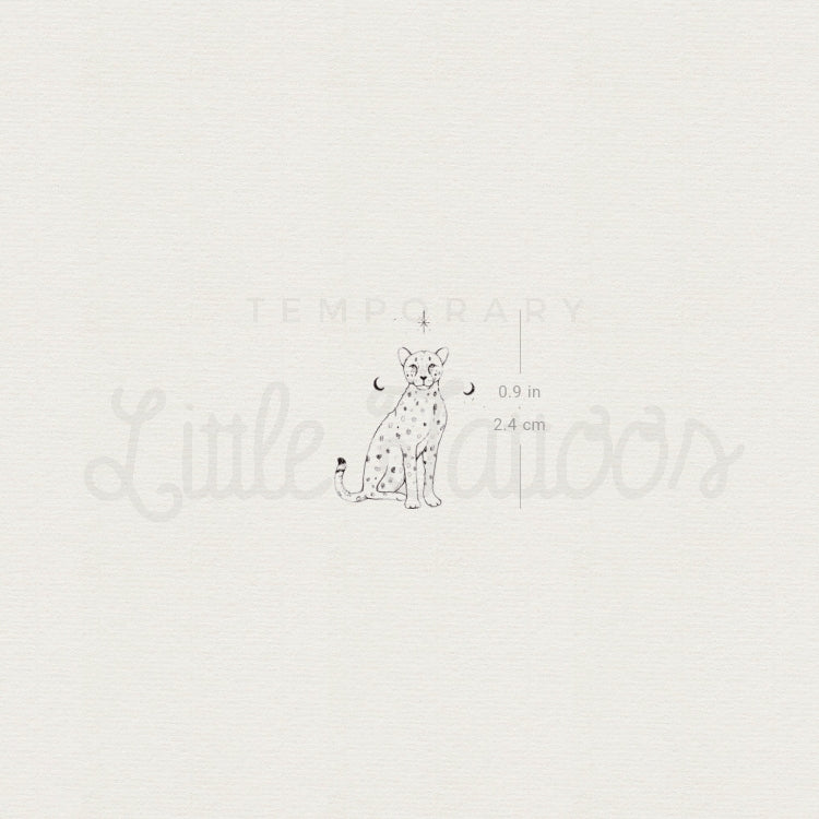 Little Cheetah By Stefano Mazza Temporary Tattoo - Set of 3