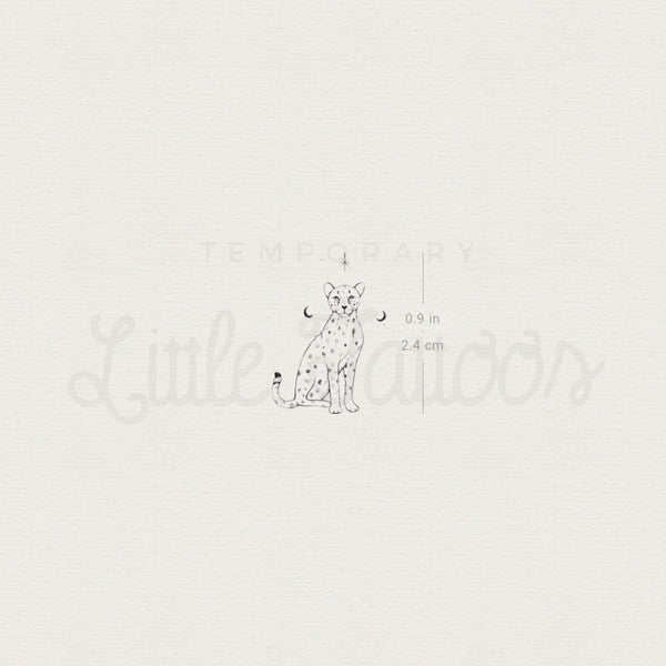 Little Cheetah By Stefano Mazza Temporary Tattoo - Set of 3