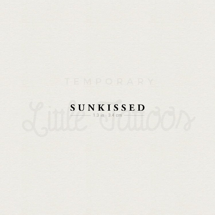 SUNKISSED Temporary Tattoo - Set of 3