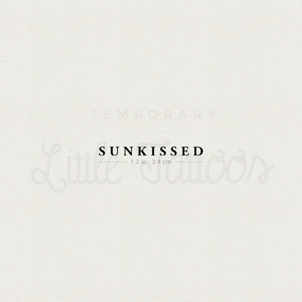 SUNKISSED Temporary Tattoo - Set of 3