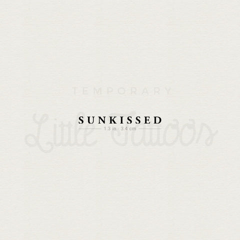 SUNKISSED Temporary Tattoo - Set of 3