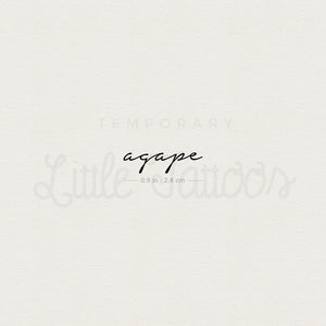 Agape Temporary Tattoo - Set of 3