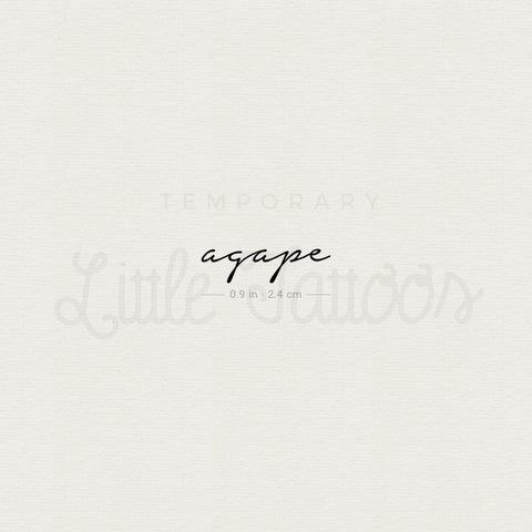 Agape Temporary Tattoo - Set of 3