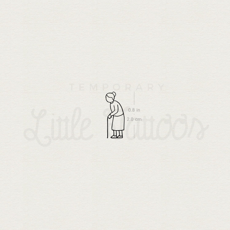 Grandmother Temporary Tattoo - Set of 3