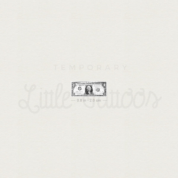 Dollar Bill Temporary Tattoo - Set of 3