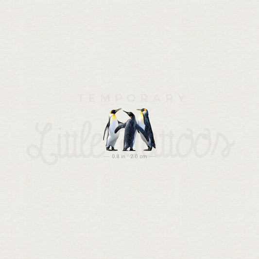 Three Penguins Temporary Tattoo - Set of 3