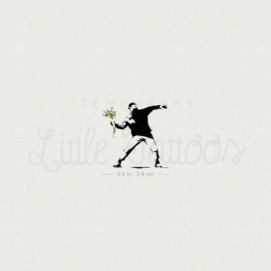 Tatuaje temporal de un pequeño lanzador de flores (juego de 3)