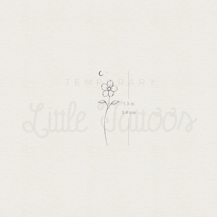 Flower Temporary Tattoo By Stefano Mazza - Set of 3