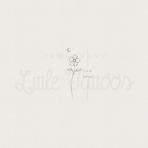 Flower Temporary Tattoo By Stefano Mazza - Set of 3