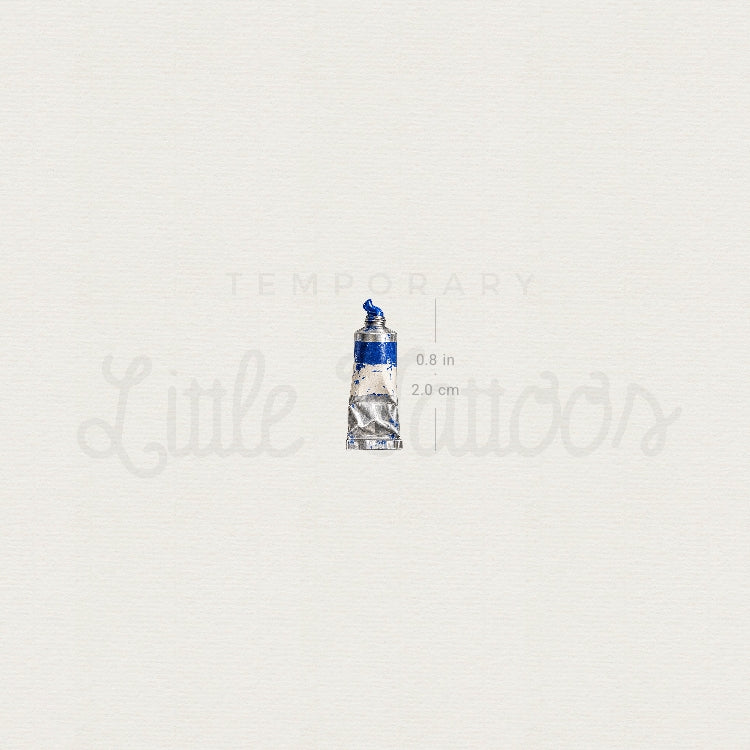 Paint Tube Temporary Tattoo - Set of 3