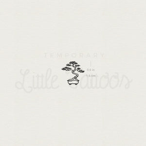 Tiny Bonsai Temporary Tattoo - Set of 3