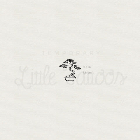 Tiny Bonsai Temporary Tattoo - Set of 3