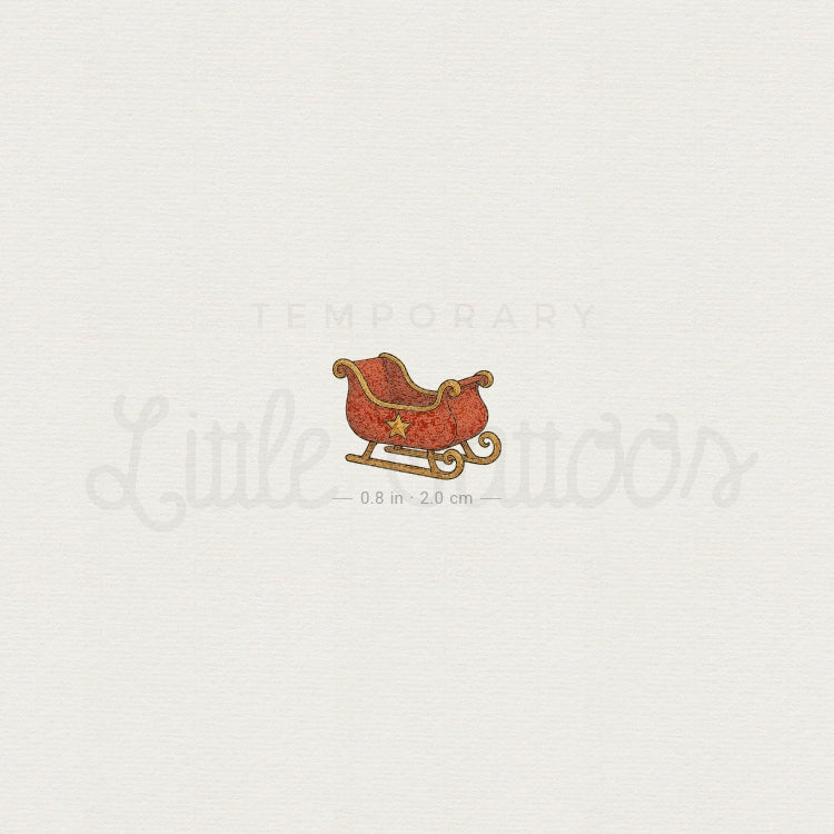 Tatuaje temporal de trineo - Juego de 3