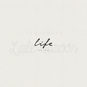 Life Temporary Tattoo - Set of 3