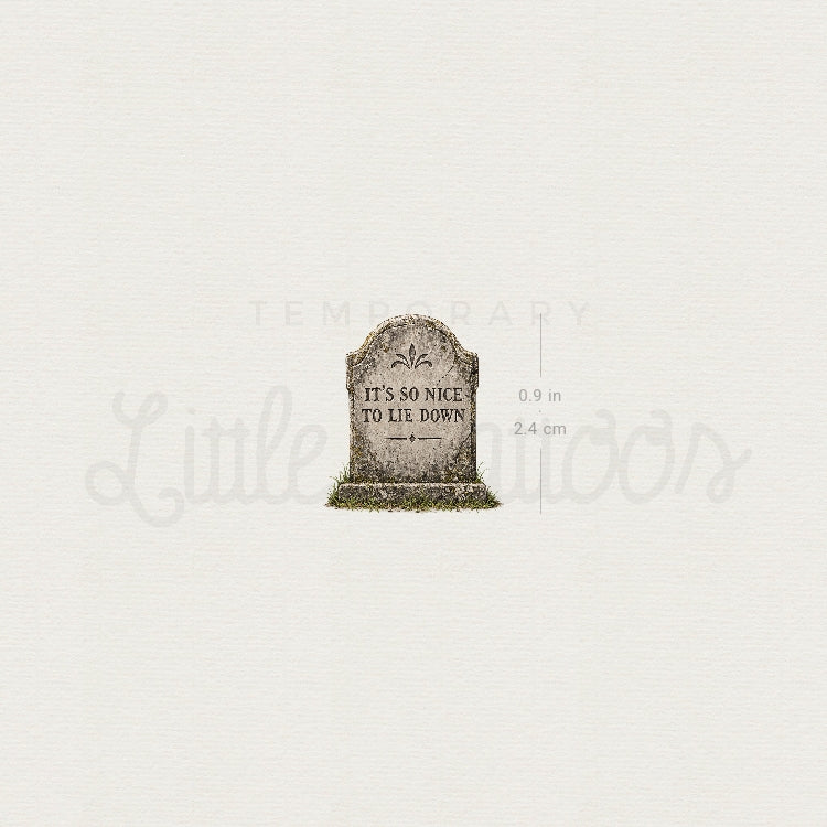 Headstone Temporary Tattoo - Set of 3